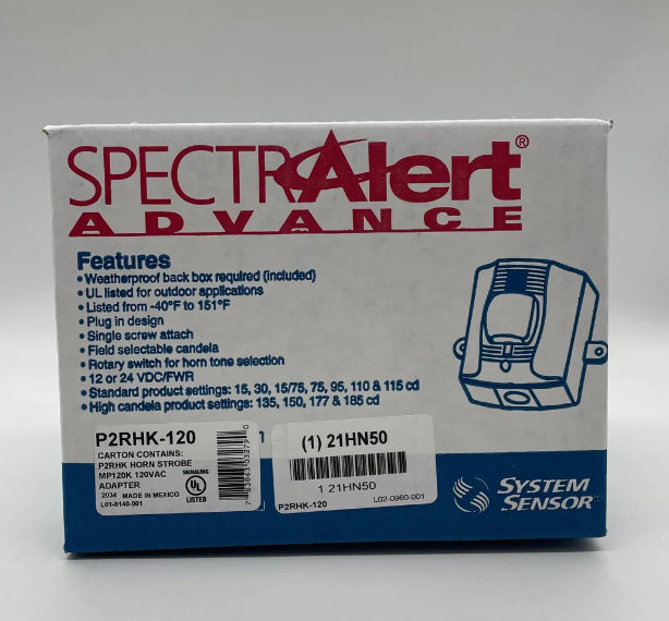 System Sensor P2RHK-120